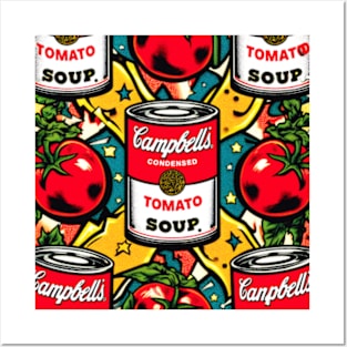 Campbell's Tomato Soup Pop Art Posters and Art